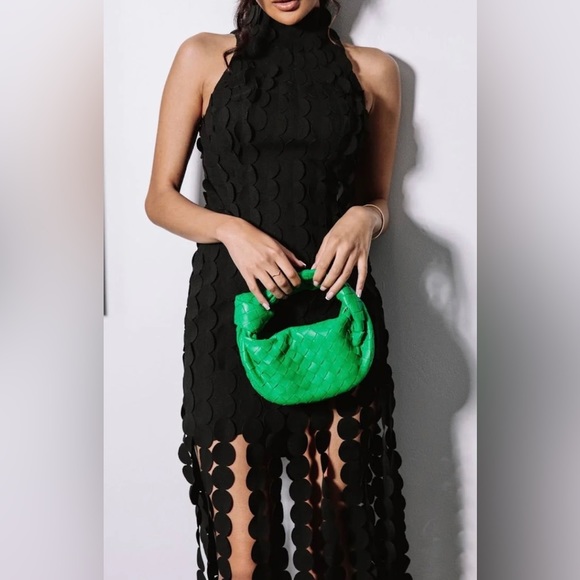 Tiffany Elegant Tassel Laser Cut Evening Mini Dress - Picture 3 of 15